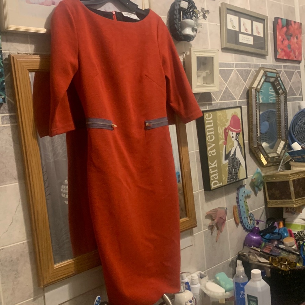 Coffee and magazine dress